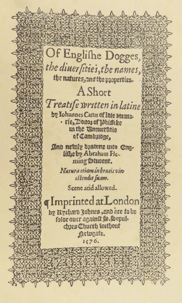 De Canibus Britannicis 1570